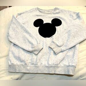 H&M Disney Mickey Mouse Gray Sweatshirt Size M